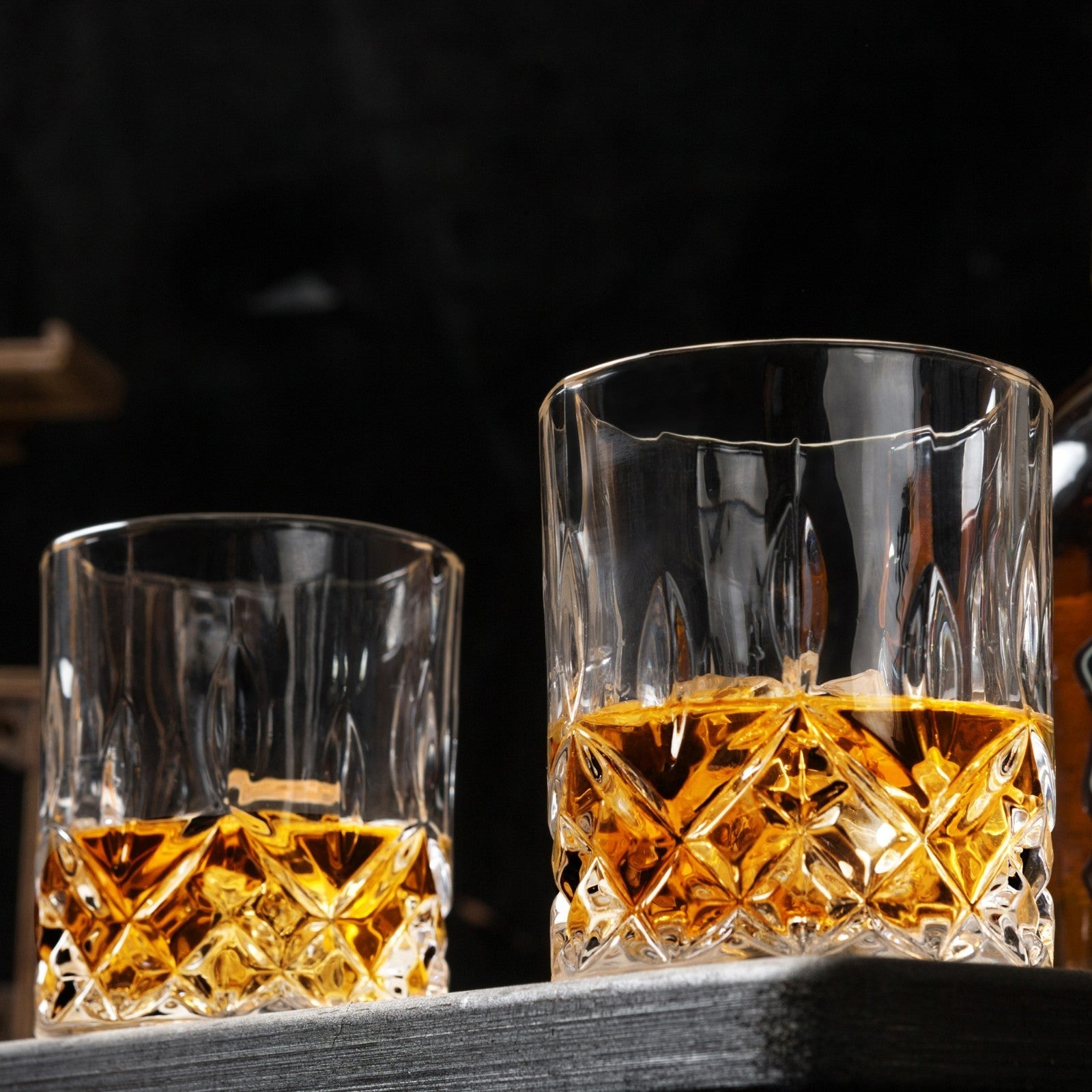 Whiskey Glasses Set of 4 Old Fashioned Cocktail Tumbler Cups Men Dad Gift