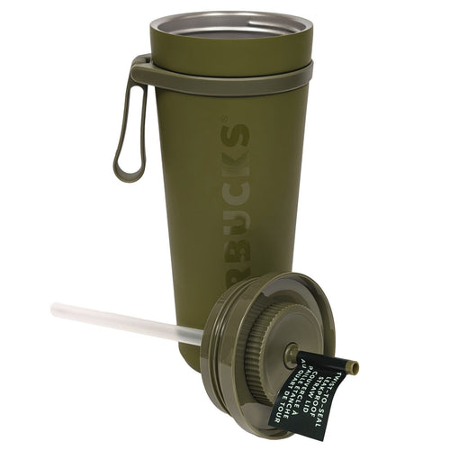 Starbucks Tumbler Vacuum Insulated Cup Leak-proof 24oz Venti Green Retail