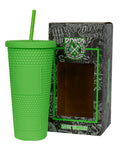 Dixxon Flannel 20 oz Studded Matte Insulated Tumbler w/ Lid & Straw - Lime Green