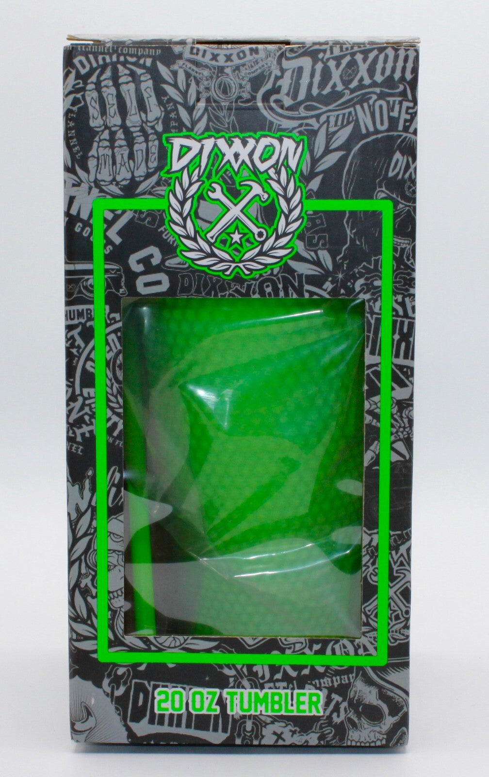 Dixxon Flannel 20 oz Studded Matte Insulated Tumbler w/ Lid & Straw - Lime Green